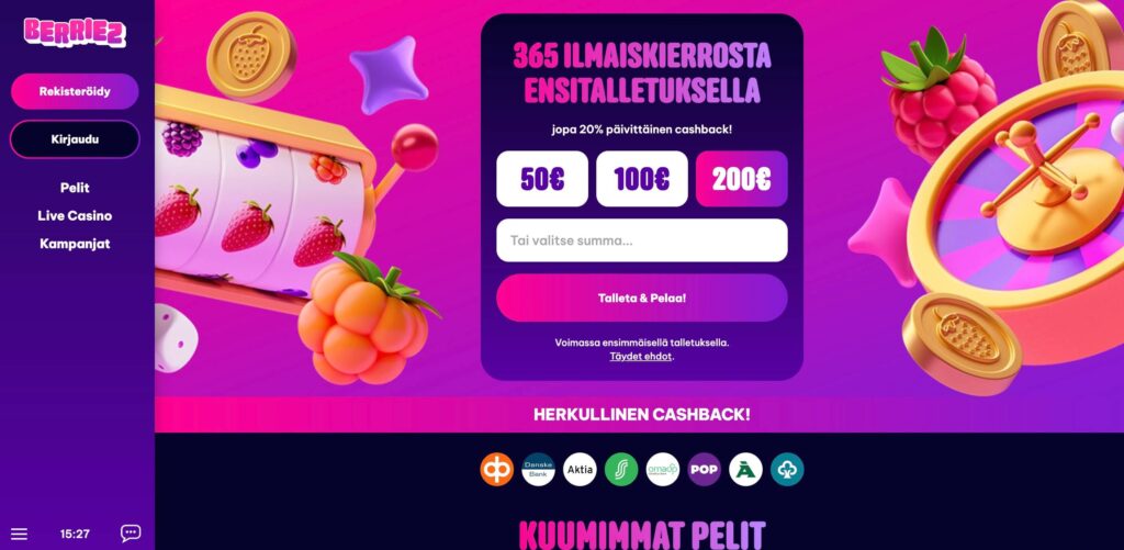 Berriez Casinon etusivu