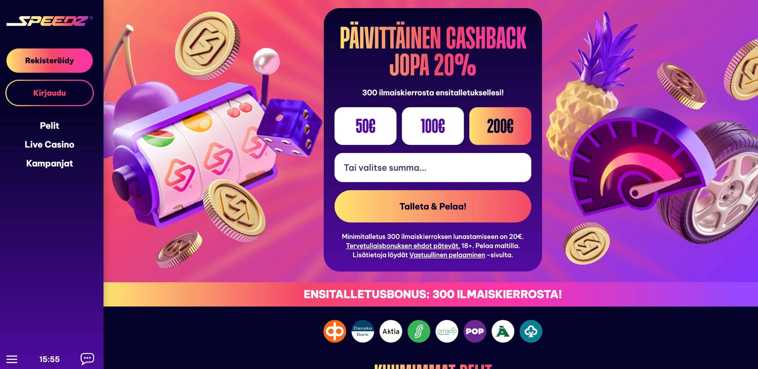 Speedz Casinon etusivu