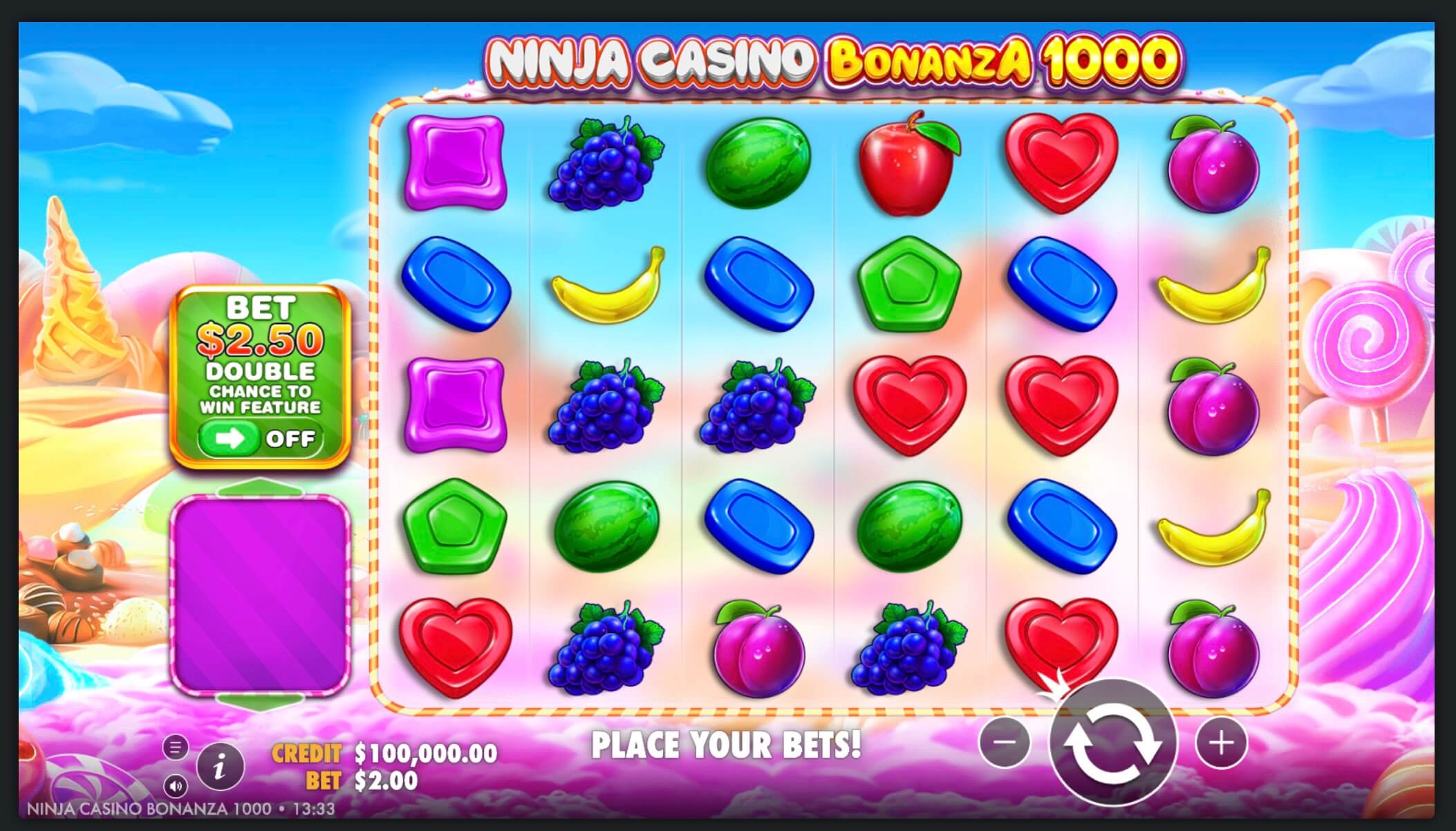 Ninja Casinon eksklusiivinen Ninja Bonanza 1000 kolikkopeli