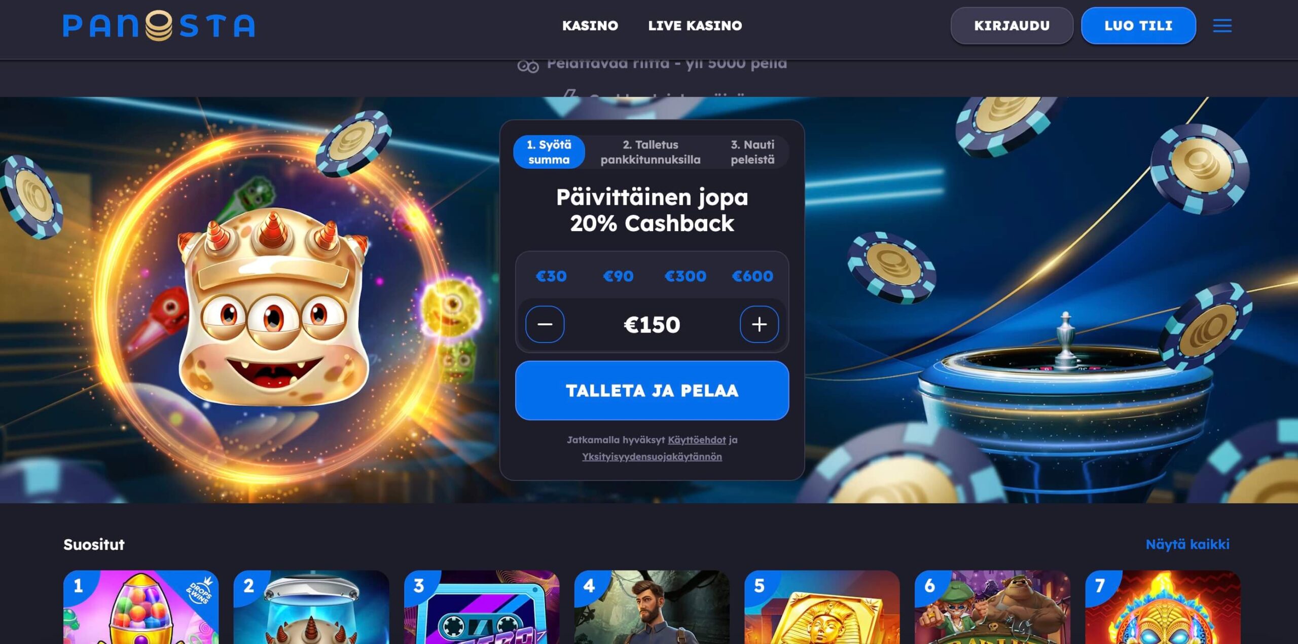 Panosta Casinon etusivu